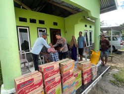 Kapolres Mabar Berikan Bantuan Korban Kebakaran di Lemes