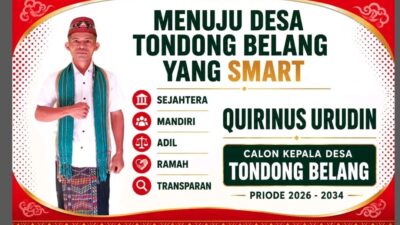 12 Tahun Mengabdi Sebagai Staf, Quirinus Urudin Resmi Maju Sebagai Calon Kepala Desa Tondong Belang: Figur Muda, Visioner, dan Berpengalaman
